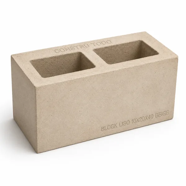 BLOCK LISO 10X20X40 COLOR BEIGE