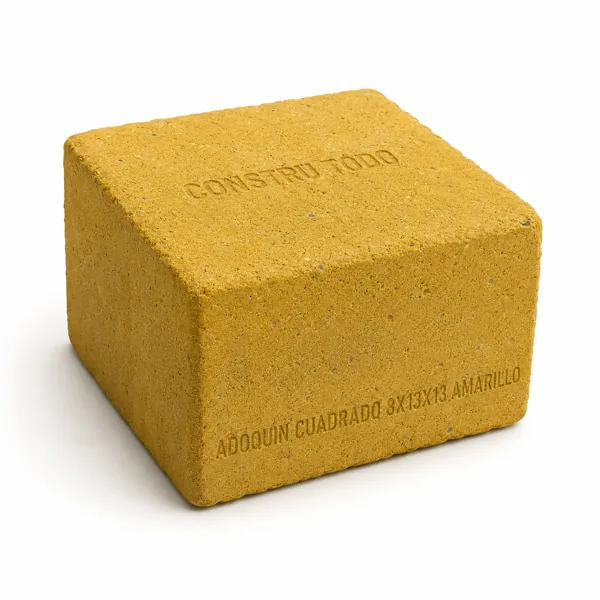 ADOQUIN CUADRADO 8*13*13 AMARILLO